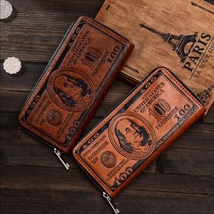 Hundred dollar bill wallet